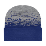 Static Pattern Knit Cap with Cuff